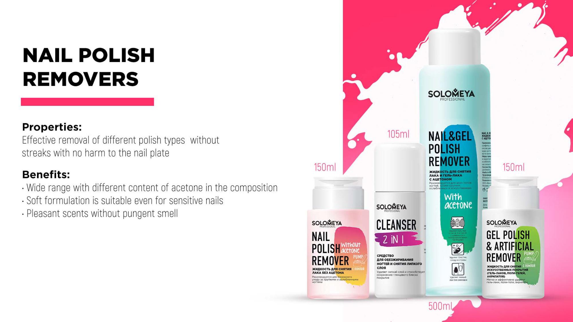 Solomeya Nail Polish Removers Solomeya Nail Polish Removers