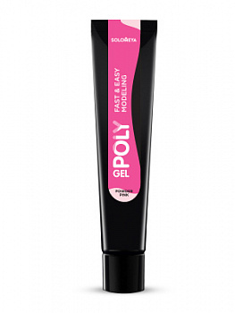 Solomeya Polygel Fast & Easy Modeling Powder pink PG06 15 ml